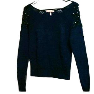 Victorias Secret Blue Beaded Sweater
